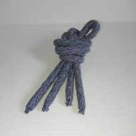 持ち手　紺地白波模様