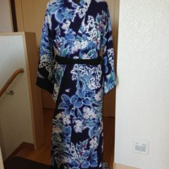 一閑張り　カゴバック　浴衣　リメイク