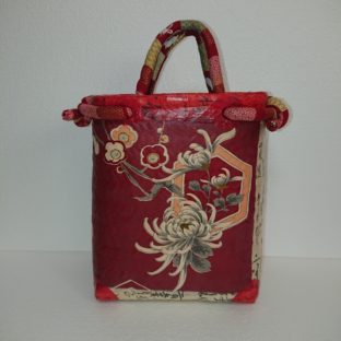 No.25一閑張り　かごバッグ