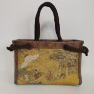 No.43(647)金地　御所車　平安時代図　縁こげ茶